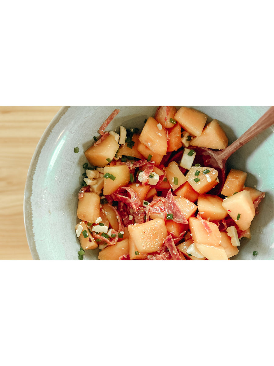 Sweet &amp; Savory Cantaloupe Salad
&ndash; Driftless Provisions