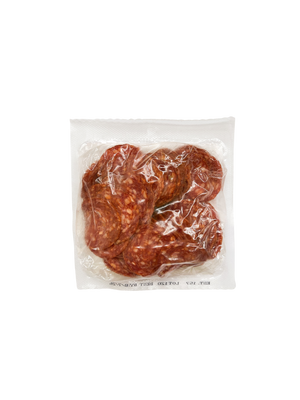 sliced pepperoni back view of package