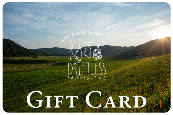 Driftless Provisions Gift Card