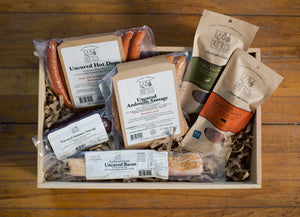 Handcrafted meats made with humanely-raised, heritage pork entirely free of added nitrates, this subscription box is chock-full of delicious smoked and cured meats delivered straight to your door. 